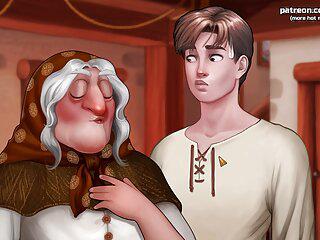 Dicke Mama fickt ihren alten Arsch und ihre Titten